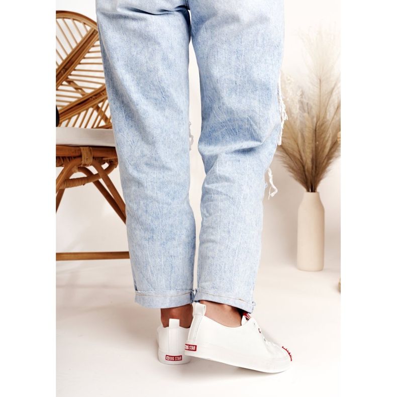 Naisten lenkkarit Big Star White EE274302 valkoinen 1