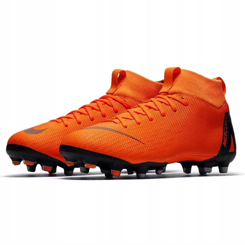 Nike Mercurial Superfly 6 Academy Gs Mg Jr AH7337-810 jalkapallokengät oranssi 3