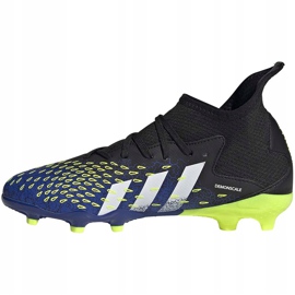Jalkapallokengät adidas Predator Freak.3 Fg Junior laivasto-vihreä FY0613 musta musta 1