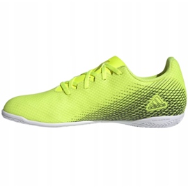 Adidas X Ghosted.4 In M FW6906 jalkapallokengät valkoinen, keltainen neon vihreä 1