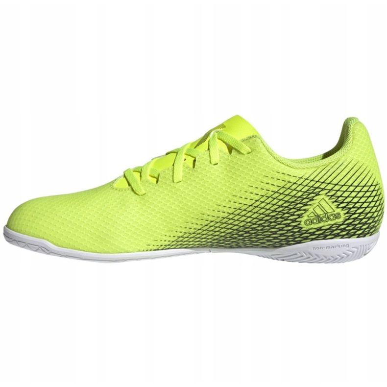 Adidas X Ghosted.4 In M FW6906 jalkapallokengät valkoinen, keltainen neon vihreä 1