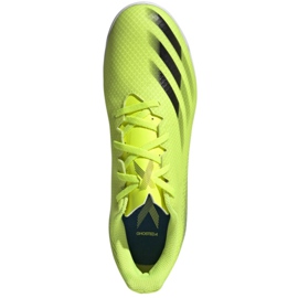 Adidas X Ghosted.4 In M FW6906 jalkapallokengät valkoinen, keltainen neon vihreä 2