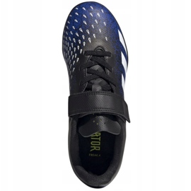 Adidas Predator Freak.4 H&amp;L Tf Jr FY0628 jalkapallokengät valkoinen, laivastonsininen, musta sininen 1