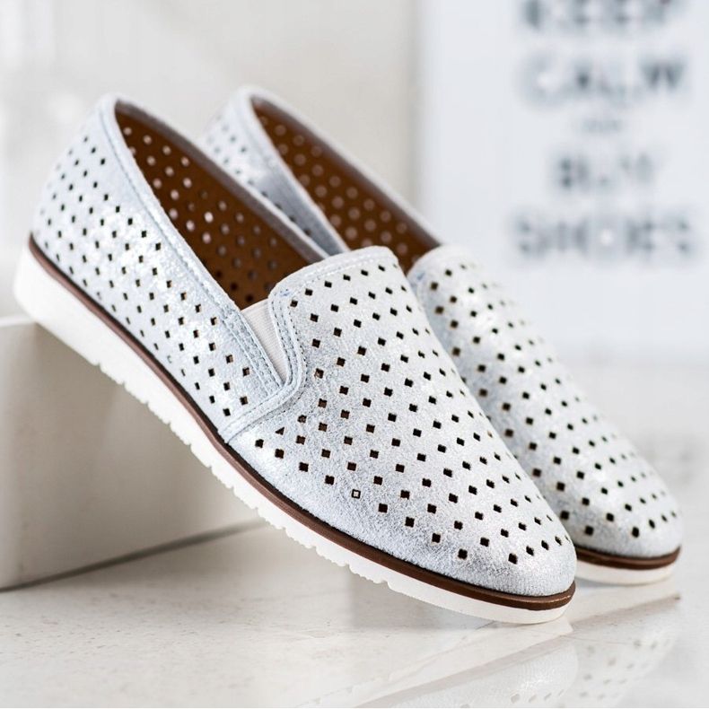 Kylie Kiiltävät avoimet liuskat hopea 1