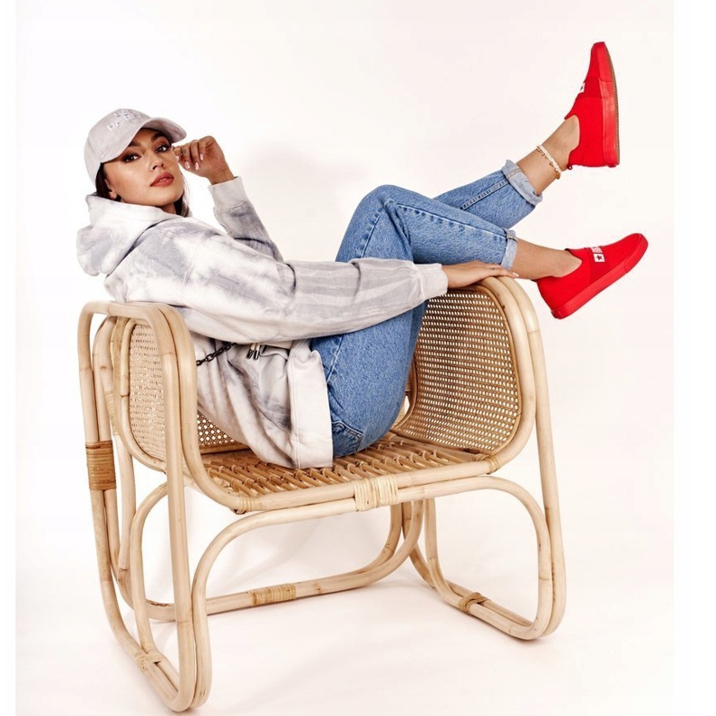 Naisten tennarit Slip-on Big Star FF274220 Red punainen 1