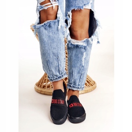 Naisten tennarit Slip-on Big Star FF274221 Musta 2