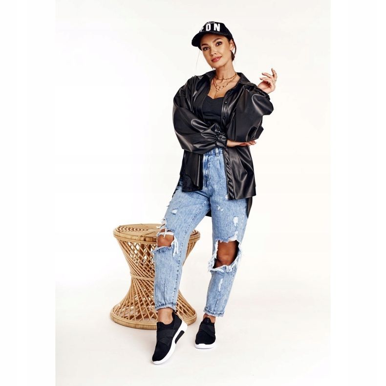 Naisten urheilukengät Slip-on Memory Foam System Big Star FF274890 Musta 1