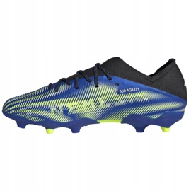 Adidas Nemeziz.1 Fg Jr FY0816 jalkapallokengät valkoinen, musta, sininen, keltainen sininen 1
