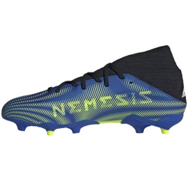 Adidas Nemeziz.3 Fg M FW7349 jalkapallokengät valkoinen, musta, sininen, keltainen sininen 1