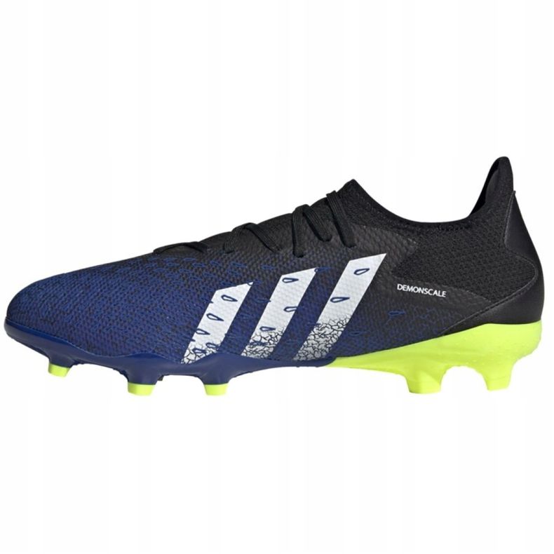 Adidas Predator Freak.3 L Fg M FY0615 jalkapallokengät valkoinen, musta, kuninkaallinen musta 1