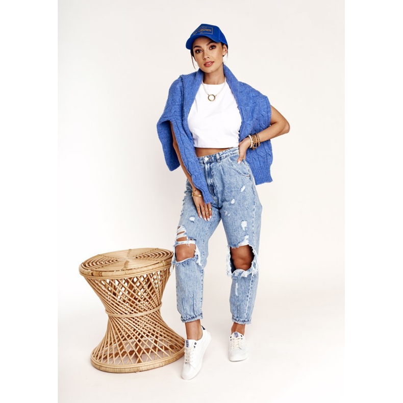 Naisten nahkakengät Big Star BB274211 Valkoinen ja laivastonsininen 1