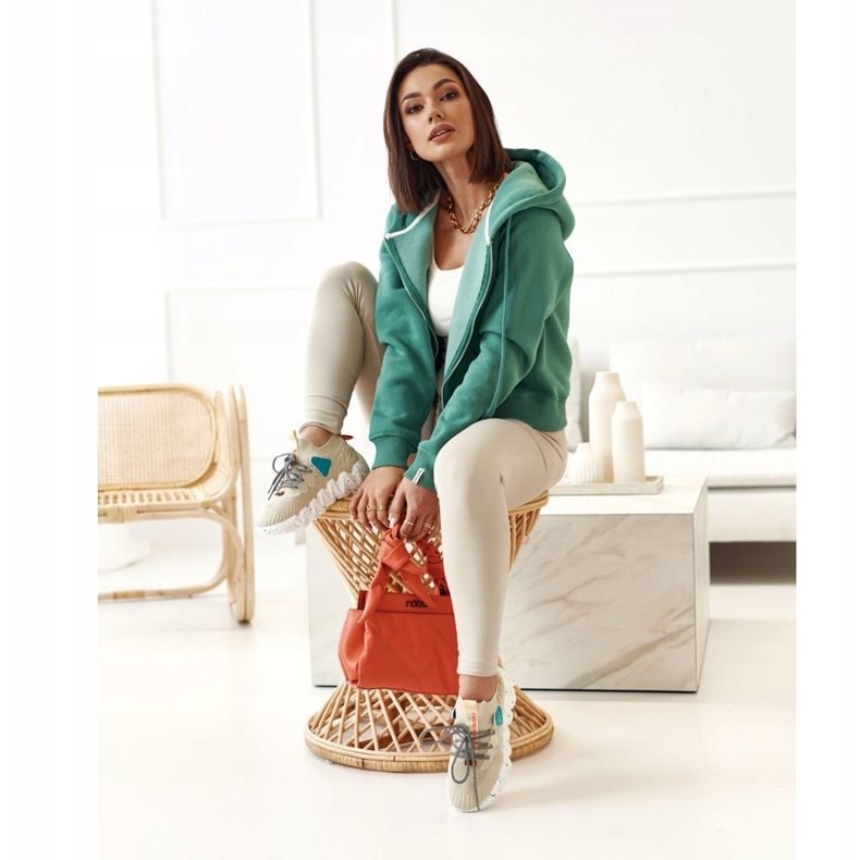 PS1 Naisten urheilusukat Beige Fashion Pioneer ruskea 1