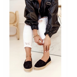 PS1 Naisten espadrillit olkilavalla Musta Febi 1