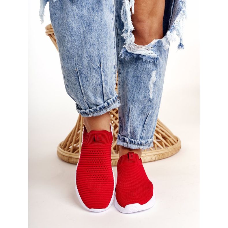 Naisten urheilukengät Slip-on Big Star DD274463 Punainen 2