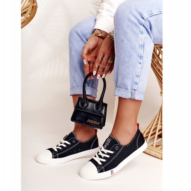 Naisten lenkkarit Big Star FF274085 Musta ja punainen 1