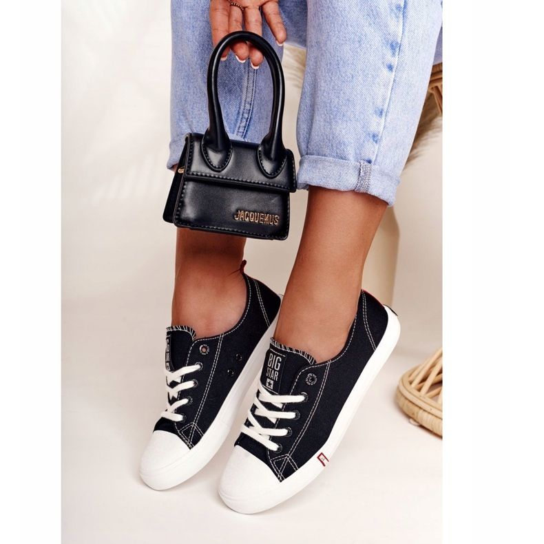 Naisten lenkkarit Big Star FF274085 Musta ja punainen 2