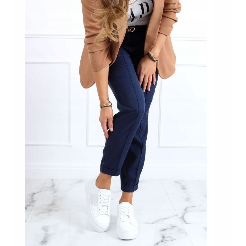 Valkoiset lenkkarit korkealla pohjalla LA133P Valkoinen 1