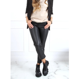 Mustat Chelsea-saappaat, joissa korkea pohja musta 888-52 Musta 1