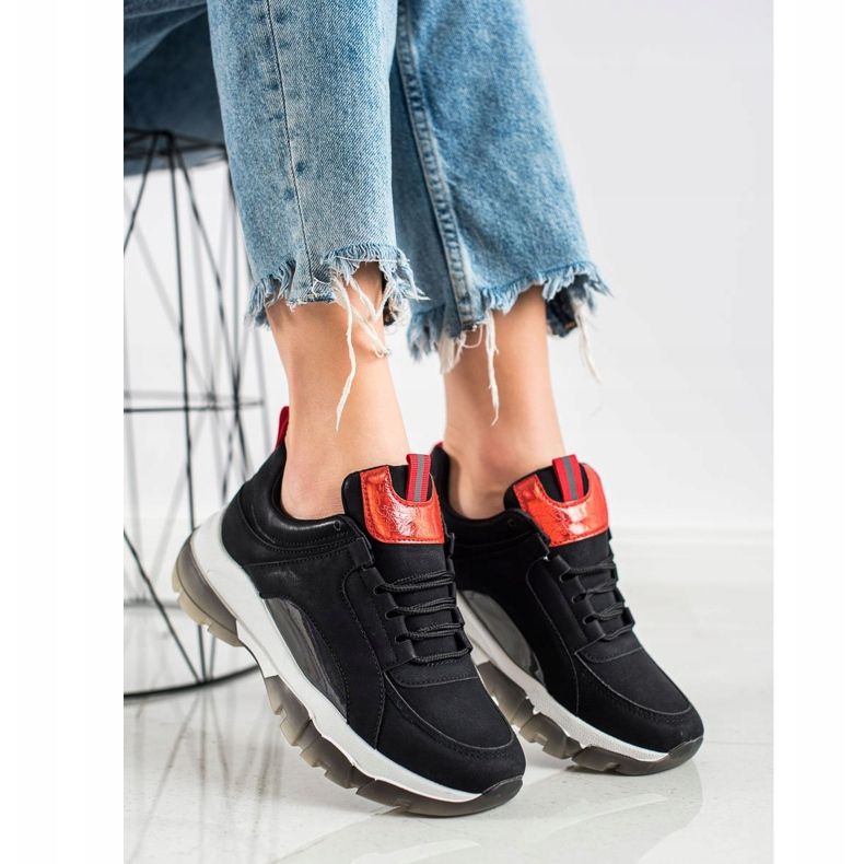 SHELOVET Mustat Eco -nahka -lenkkarit 1