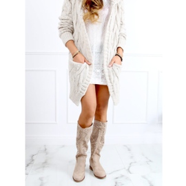 Avoimet saappaat piilotettu kiila beige ST-56P Beige 2