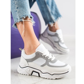 SHELOVET Mukavat urheilukengät valkoinen harmaa monivärinen 1