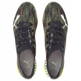 Puma Ultra 1.2 Fg Ag jalkapallokengät musta-vihreä-punainen 106299 02 1