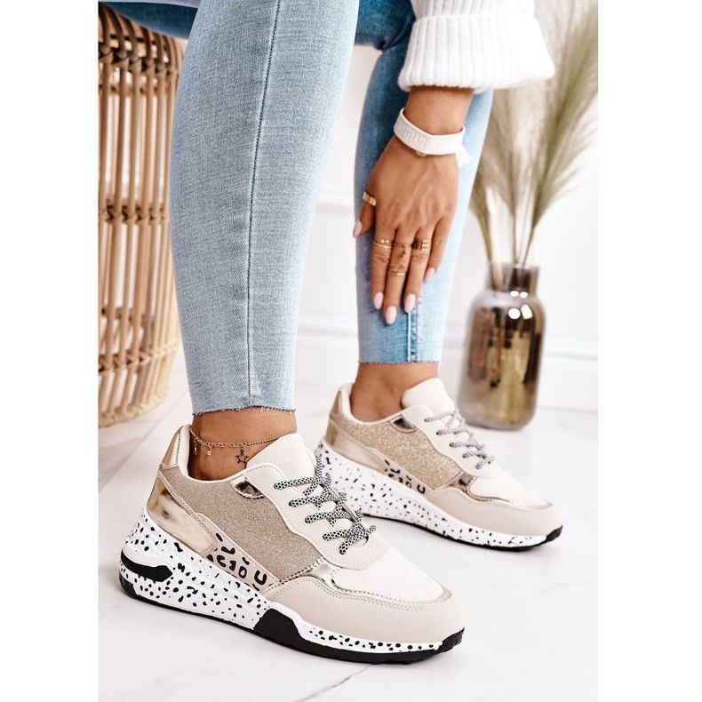 PS1 Naisten Wedge -lenkkarit Gold Avery beige 1