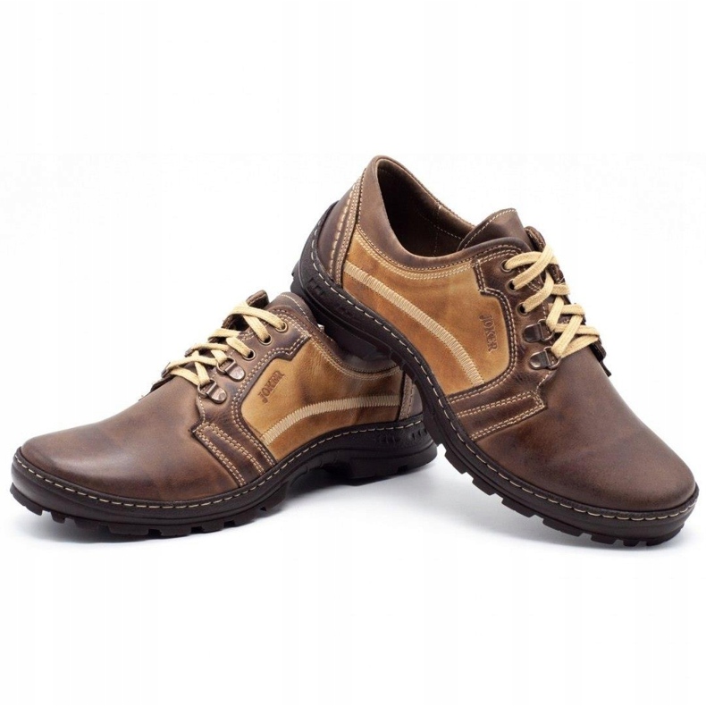 Joker Miesten vaelluskengät 192 ruskeat beige 4