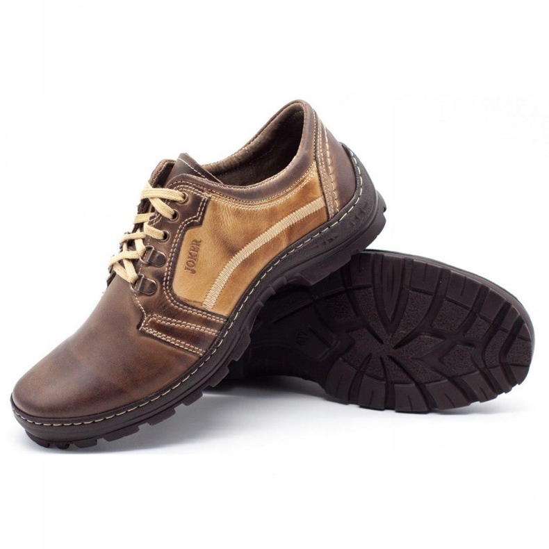 Joker Miesten vaelluskengät 192 ruskeat beige 2