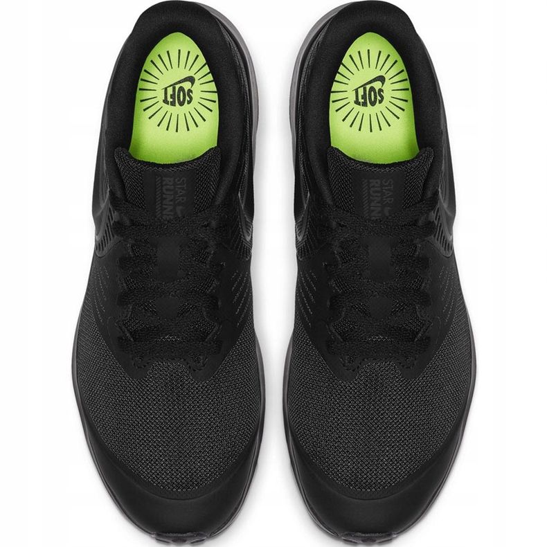 Nike Star Runner mustat lasten kengät AQ3542 003 1