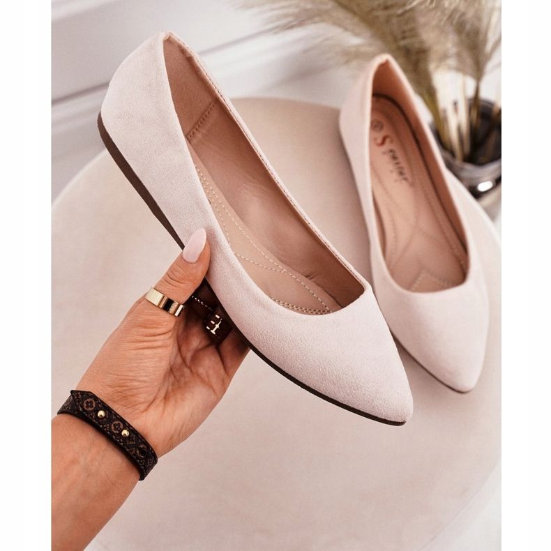 PS1 Herkkä ballerina Spitz Suede Beige Dermeno 2