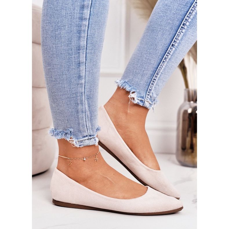 PS1 Herkkä ballerina Spitz Suede Beige Dermeno 1