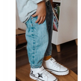 Apawwa Lasten korkeat lenkkarit tarranauhalla, valkoinen 1