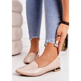 Naisten Loaferit Kultaiset Korot Laura Messi 2013 Beige 1