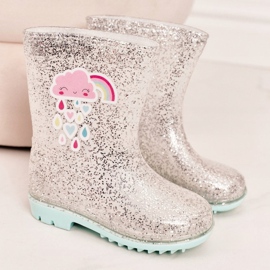 Lasten brokaatikalakot hopeapilvellä beige 1