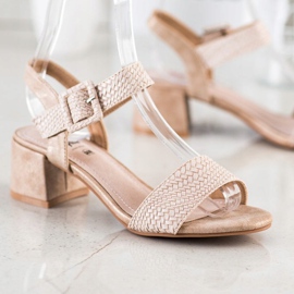 Kylie Punotut korkokengät sandaalit ruskea 1