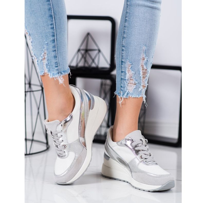 VINCEZA Wedge Tennarit valkoinen 1