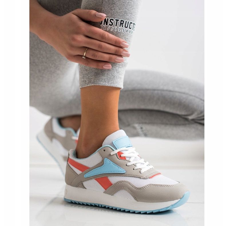 SHELOVET Mesh -urheilukengät valkoinen sininen oranssi harmaa 1