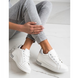 Diamantique Kiiltävät lenkkarit valkoinen hopea 2