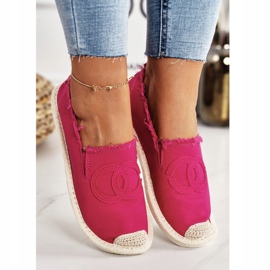 PS1 Klassiset naisten espadrillit Fuksia Flaure beige vaaleanpunainen 2