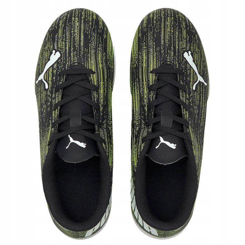 Puma Ultra 4.2 Tt Junior -jalkapallokengät musta-vihreä-valkoinen 106367 02 1