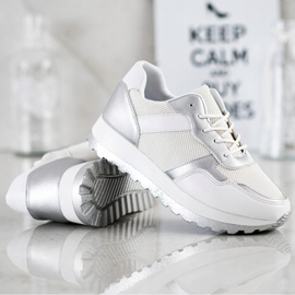 Bestelle Glitter Platform -lenkkarit valkoinen hopea 1