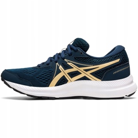 Naisten kengät Asics Gel-Contend 7 tummansininen 1012A911 401 kultainen 1