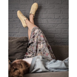 Naisten lenkkarit Big Star Yellow DD274441 keltainen 1