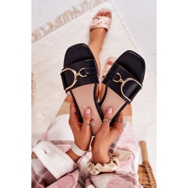 PS1 Naisten tyylikkäät mustat tohvelit Debbie 1