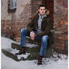 Mario Pala Miesten saappaat turkis 312 ruskea 5