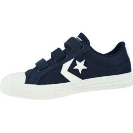 Converse Star Player Low Kids 667547C kengät valkoinen laivastonsininen 1