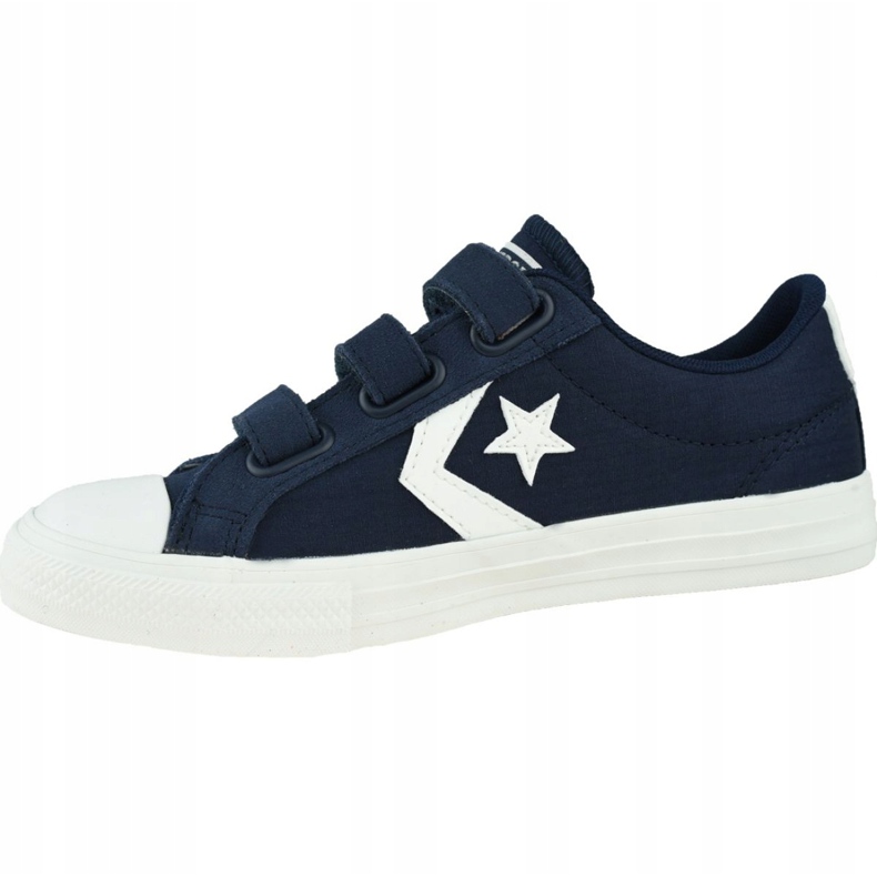 Converse Star Player Low Kids 667547C kengät valkoinen laivastonsininen 1