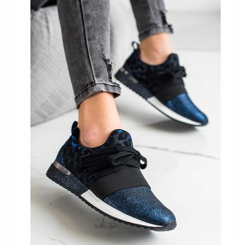 Kylie Leopardikuvioiset Slip-On lenkkarit sininen 1