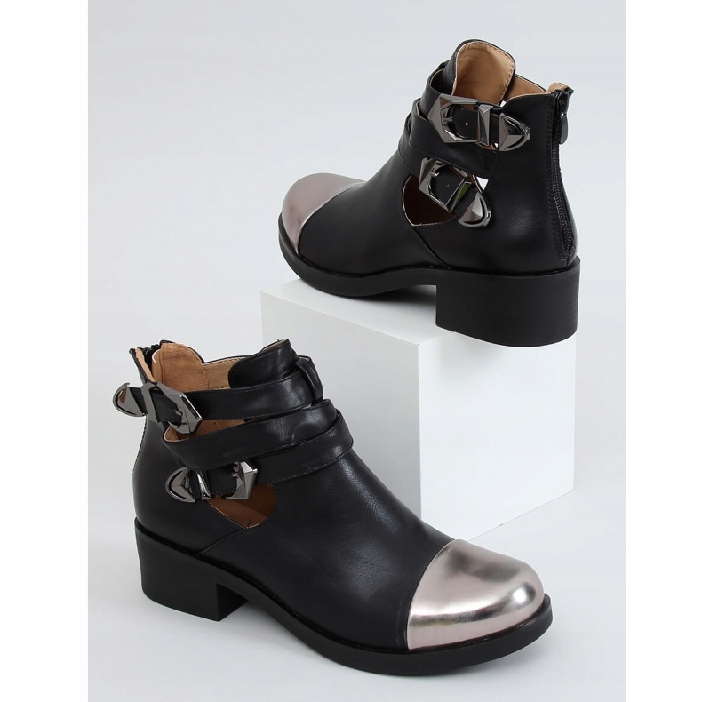 Musta 9100 Musta leikkaus saappaat 1